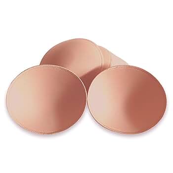 WMugthome 3 Pair Sewn Bra Pads Inserts for Women's Sports to